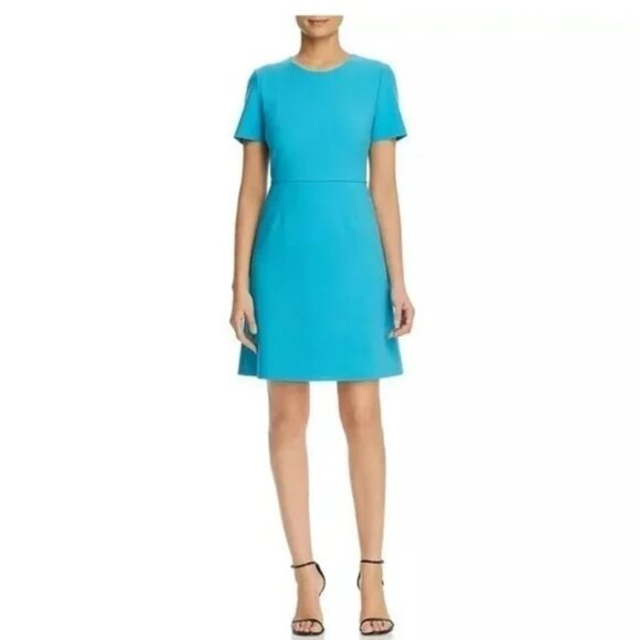 Kobi Halperin Harper Knit Mini Dress Cyan Blue Size 4 - Picture 1 of 4